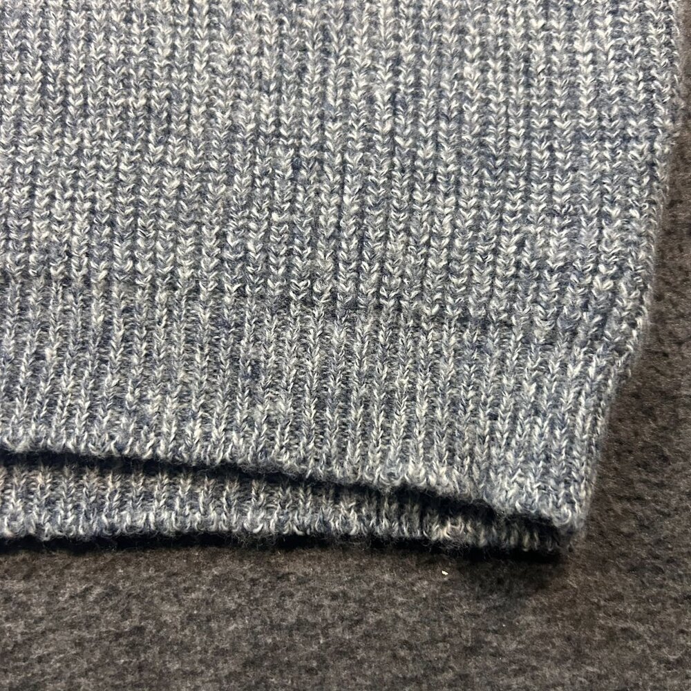 Vintage Le Tigre Golf Sweater Vest Men's Medium V Neck Grey Chunky - Picture 4 of 10